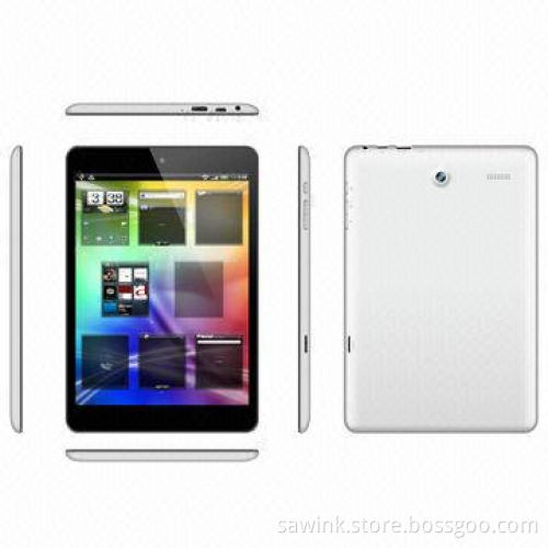 7.85-inch, MTK 8312, Cortex A7, 1.3Ghz, Dual Core, OGS Touch Panel, 2X SIM Card, GPS, Bluetooth, FM